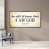 #6 Tan Rustic & Be Still and Know I am God Wall Art Sign