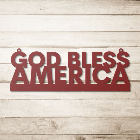 #67 - God Bless America Metal Sign