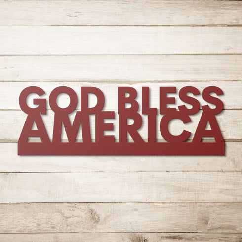 #67 - God Bless America Metal Sign