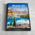 #10 Turquoise lake & Psalm 23 The Lord is my Shepherd Canvas Print