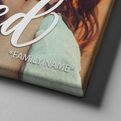 #7 Blessed - Custom Family Wall Art Canvas
