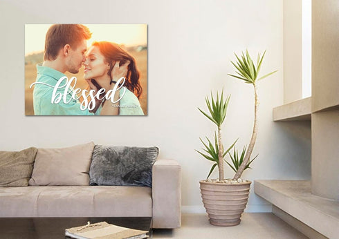 #7 Blessed - Custom Family Wall Art Canvas