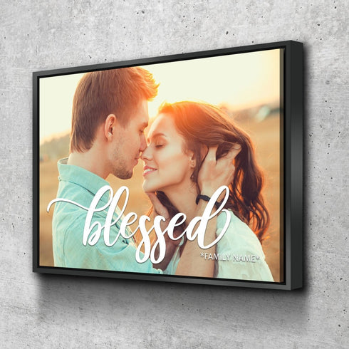 #7 Blessed - Custom Family Wall Art Canvas