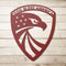 #74 - American Shield Eagle Metal Sign – Patriotic Wall Décor