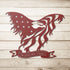 #77 - American Bald Eagle Metal Sign – In God We Trust, Flag Wing Design