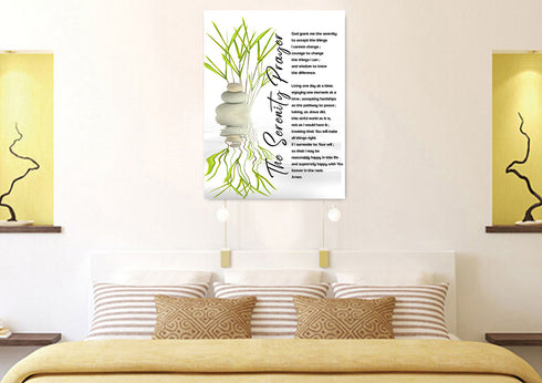 Serenity Prayer #7 'God Grant Me Serenity' Framed Canvas Print