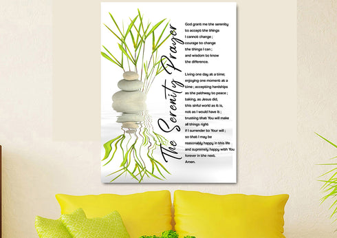 Serenity Prayer #7 'God Grant Me Serenity' Framed Canvas Print