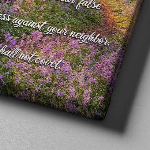 #8 Calm Morning Sunrise & 10 Commandments Wall Art