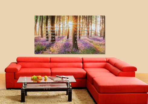 #8 Calm Morning Sunrise & 10 Commandments Wall Art