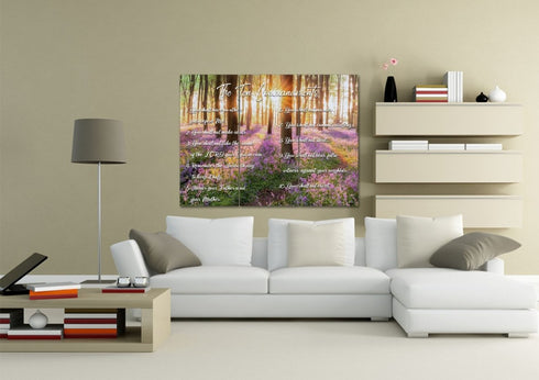 #8 Calm Morning Sunrise & 10 Commandments Wall Art