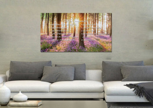 #8 Calm Morning Sunrise & 10 Commandments Wall Art