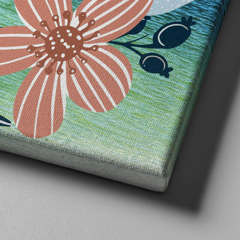 #8 Psalm 91:4 Floral Wreath Wall Art “Under His Wings You Will Find Refuge”