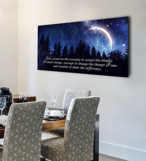 Moon #18 Serenity Prayer Wall Art