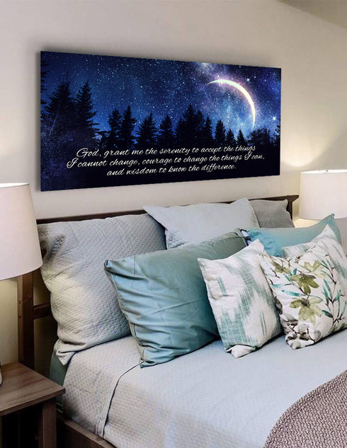 Moon #18 Serenity Prayer Wall Art
