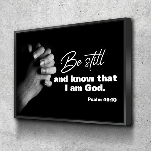 #9 Praying Hands & Be Still Wall Art Canvas