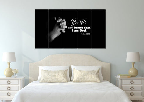 #9 Praying Hands & Be Still Wall Art Canvas