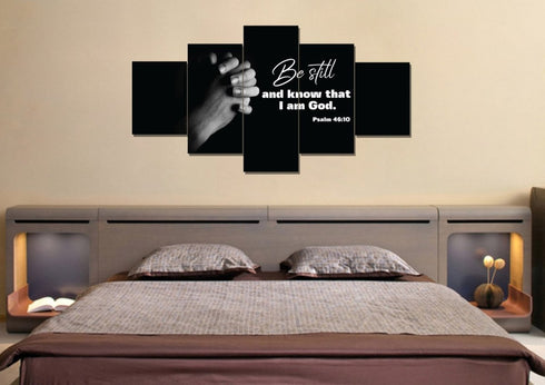 #9 Praying Hands & Be Still Wall Art Canvas