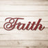 #91 - Faith written in Cursive Metal Sign