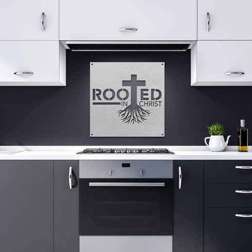 #92 - Rooted in Christ Metal Sign