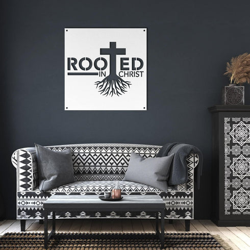 #92 - Rooted in Christ Metal Sign