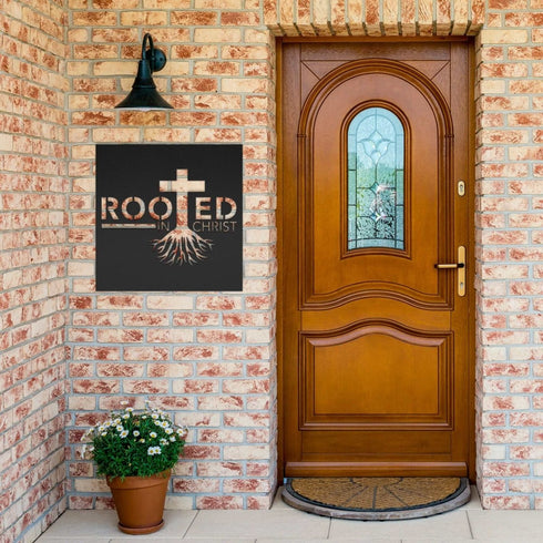 #92 - Rooted in Christ Metal Sign