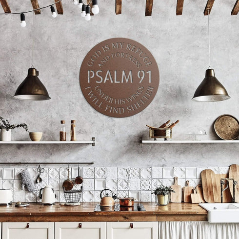 #97 - PSALM 91 Metal Sign