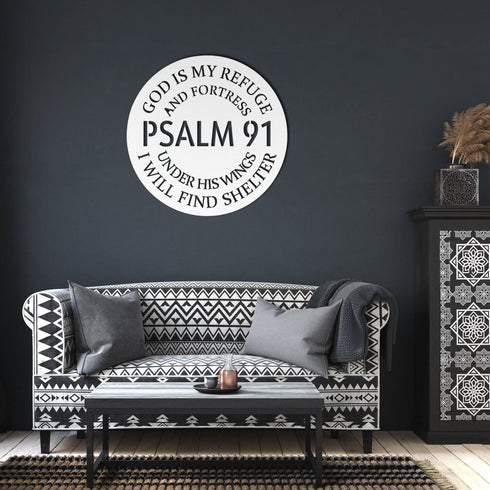 #97 - PSALM 91 Metal Sign