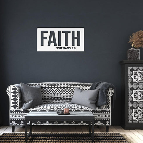 #99 - Ephesians 2:8 "FAITH" Metal Sign