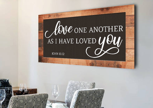 Love one another - Christian Signs for Home