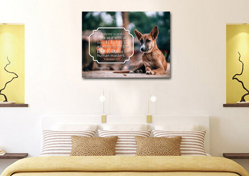 Colossians 3:23 Canvas Wall Art Print