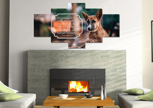 Colossians 3:23 Canvas Wall Art Print