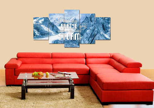 I will Praise you in the Storm Wall Art Canvas Print