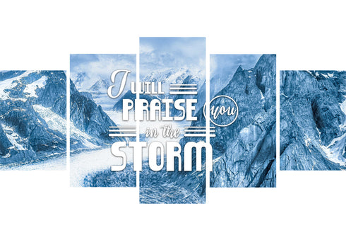 I will Praise you in the Storm Wall Art Canvas Print