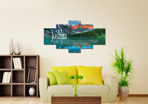 Joshua 24:15 Canvas Wall Art Print