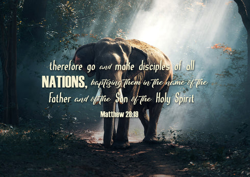 Matthew 28:19 Canvas Wall Art Print - Christian Walls