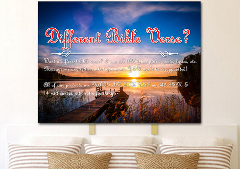 Psalm 46:1 God is our Refuge and Strength Canvas Wall Art Print