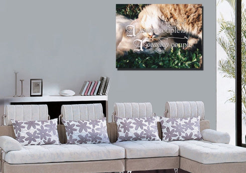 A Power Couple is a Praying Couple Canvas Wall Art Print