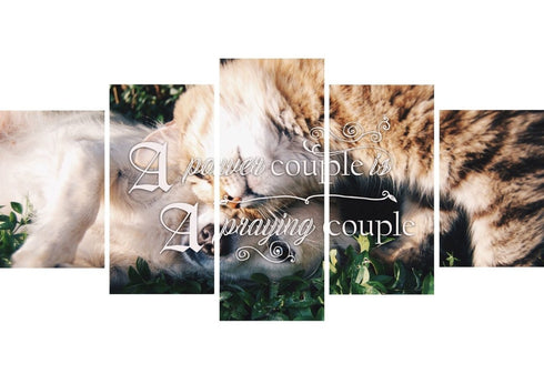 A Power Couple is a Praying Couple Canvas Wall Art Print