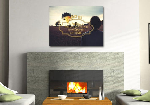 Acts 18:11 Canvas Wall Art Print