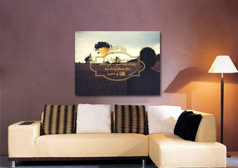 Acts 18:11 Canvas Wall Art Print