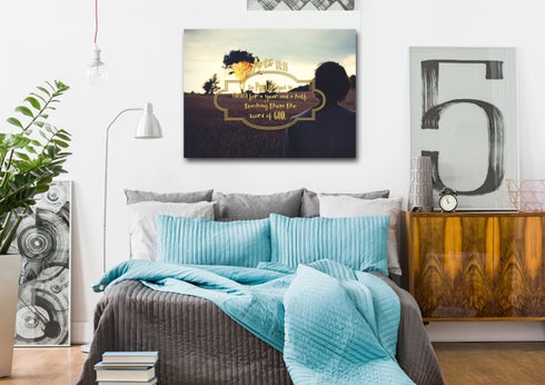 Acts 18:11 Canvas Wall Art Print