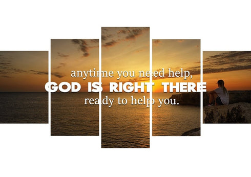 Anytime you need help, God is right there Wall Art Canvas Print