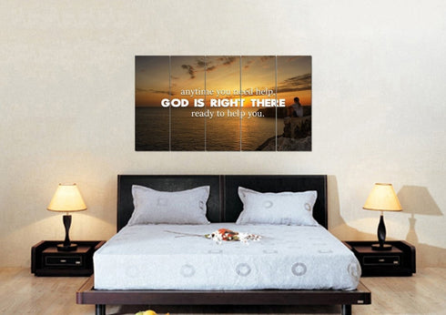 Anytime you need help, God is right there Wall Art Canvas Print