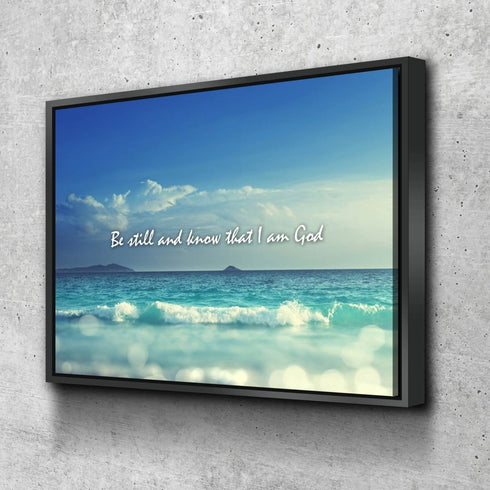#1 Be Still and Know That I am God Canvas Print