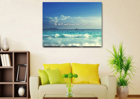 #1 Be Still and Know That I am God Canvas Print
