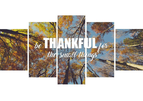Be Thankful for the small things Wall Art Canvas Print