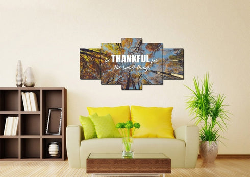 Be Thankful for the small things Wall Art Canvas Print