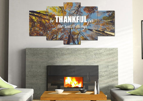Be Thankful for the small things Wall Art Canvas Print