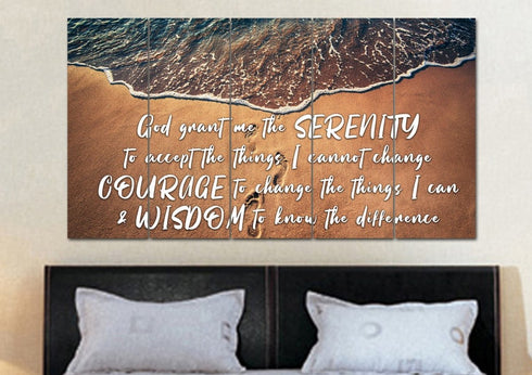 Beach Steps #16 Serenity Prayer Wall Art