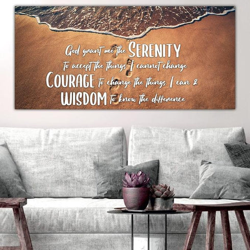 Beach Steps #16 Serenity Prayer Wall Art